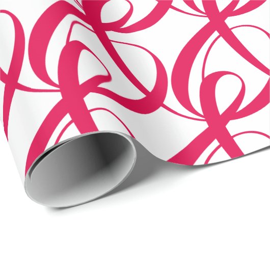 Elegantes, modernes Ruby Red Wedding Jubiläum Geschenkpapier (Rolleneckpunkt)