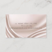 Elegantes, modernes Satin - Shiny Diamonds Glitter Visitenkarte (Rückseite)