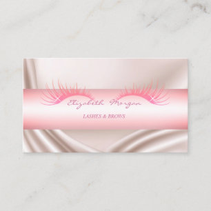 Elegantes modernes Satinensatin, Imitate Lashes Visitenkarte