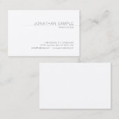 Elegantes, modernes, sauberes Design Trendy Schlic Visitenkarte (Vorne/Hinten)