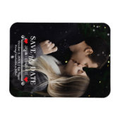 Elegantes, modernes Save the Date Foto-Template Magnet (Horizontal)