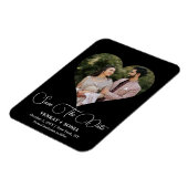 Elegantes, modernes Save the Date Foto-Template Magnet (Linke Seite)