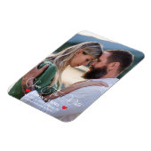 Elegantes, modernes Save the Date Foto-Template Magnet (Linke Seite)