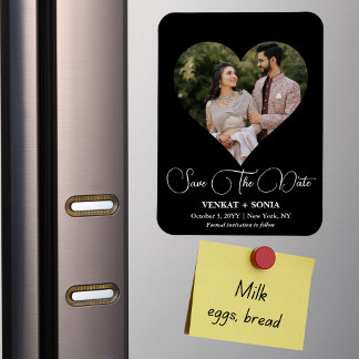 Elegantes, modernes Save the Date Foto-Template Magnet