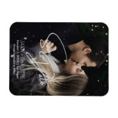 Elegantes, modernes Save the Date Foto-Template Magnet (Horizontal)