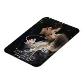 Elegantes, modernes Save the Date Foto-Template Magnet (Linke Seite)