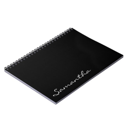 elegantes, modernes schicke, trendige monogramm sc notizblock (Linke Seite)