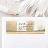 Elegantes, modernes, schlankes, goldenes Adresslab (Insitu)