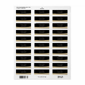 Elegantes, modernes, schlankes, goldenes, schwarze (Vorne)