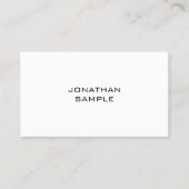 Elegantes modernes schlankes Template Visitenkarte (Vorderseite)