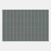 Elegantes modernes Schleifpapier Geschenkpapier Set (Vorderseite 3)