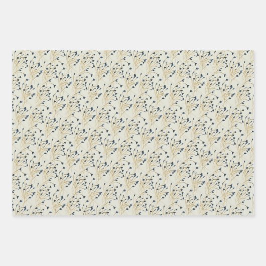 Elegantes modernes Schleifpapier Geschenkpapier Set (Vorderseite)