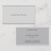 Elegantes, modernes, schlichtes, Schlichtes Top Visitenkarte (Vorne/Hinten)