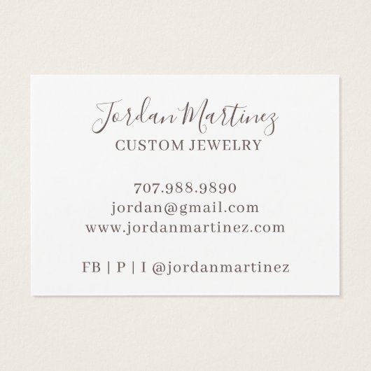 Elegantes, modernes SchmuckEarring Display Monogra (Rückseite)