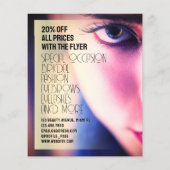 Elegantes modernes Schönheitsauge Flyer (Hinten)