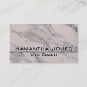 Elegantes modernes Schwarz-Grau-Rosa-Marmor-Muster Visitenkarte