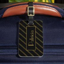 Elegantes, modernes Schwarz mit gepunkteten Goldli