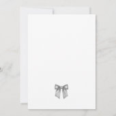 Elegantes, modernes Schwarzes Brautparty Einladung (Rückseite)