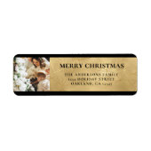 Elegantes Modernes Schwarzes und Imitat Gold Weihn (Vorne)