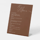 Elegantes, modernes Script Calligraphy Hochzeitses Sockelschild (Vorderseite)