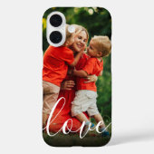 Elegantes modernes Script-Foto für Personalisierte Case-Mate iPhone Hülle (Rückseite)
