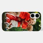 Elegantes modernes Script-Foto für Personalisierte Case-Mate iPhone Hülle (Rückseite (Horizontal))