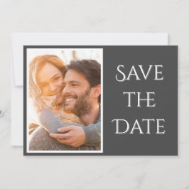 Elegantes, modernes Script-Foto Hochzeit Save The Date