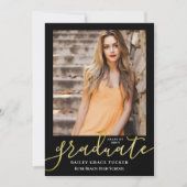 Elegantes, modernes Script mit feinem, schwarzem F Ankündigung (Vorderseite)