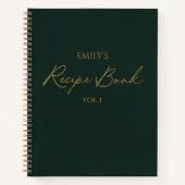 Elegantes, modernes Script Notizblock (Vorderseite)