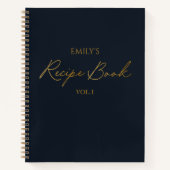 Elegantes, modernes Script Notizblock (Vorderseite)