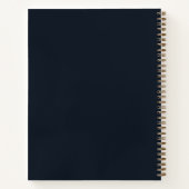 Elegantes, modernes Script Notizblock (Rückseite)