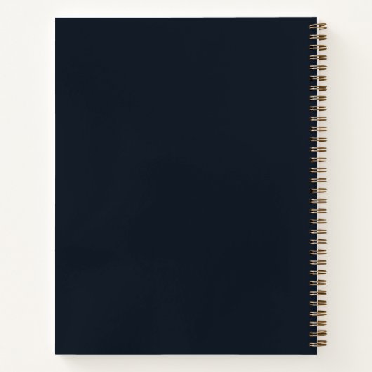 Elegantes, modernes Script Notizblock (Rückseite)