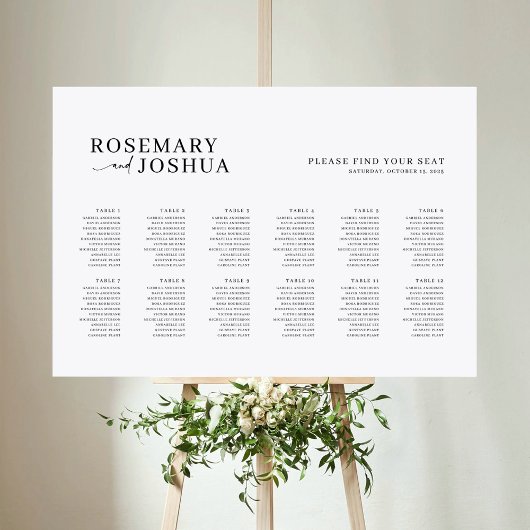 Elegantes modernes Sitzdiagramm finden Sie Ihren P Poster