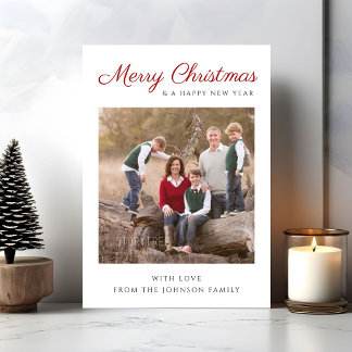 Elegantes modernes Skript Frohe Weihnachten Foto