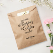 Elegantes modernes Skript glücklich je nach Hochze Geschenktütchen (Versiegelt)