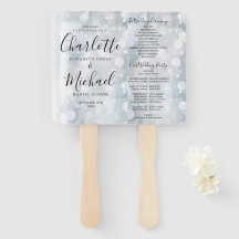 Elegantes modernes Skript Winterhochzeitsprogramm
