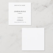 Elegantes modernes Template Beruflich modern Quadratische Visitenkarte (Vorne/Hinten)