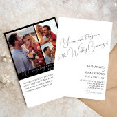 Elegantes, modernes und einfaches Foto Hochzeit Einladung