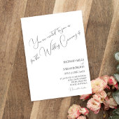 Elegantes, modernes und einfaches Foto Hochzeit Einladung