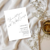 Elegantes, modernes und einfaches Foto Hochzeit Einladung