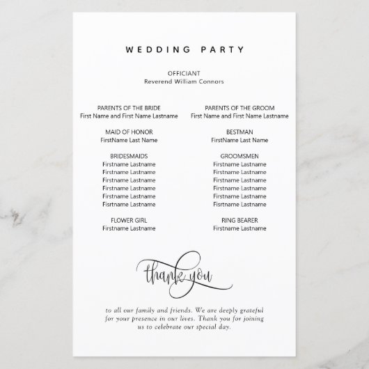 Elegantes modernes und einfaches SkriptWedding-Pro (Rückseite)