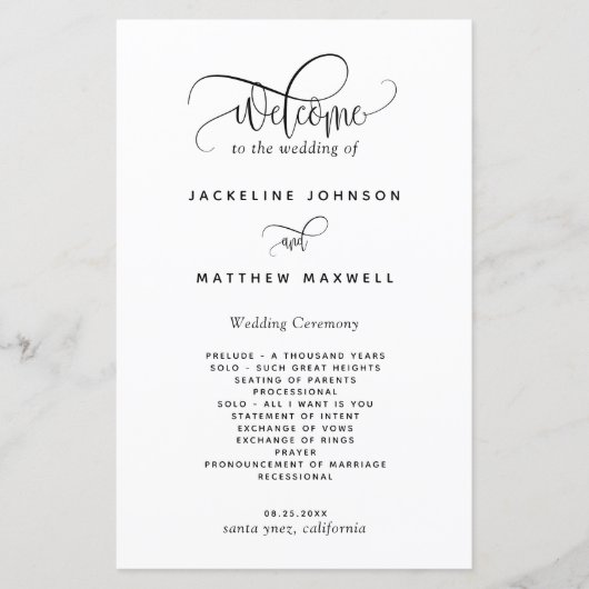 Elegantes modernes und einfaches SkriptWedding-Pro (Vorderseite)