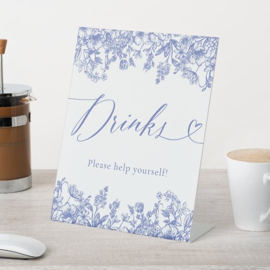 Elegantes, modernes, Viktorianisches Blumenkochzei Sockelschild (In SItu)