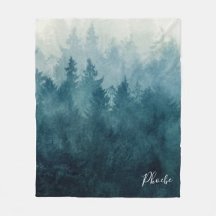 Elegantes modernes Waldland Personalisiert Fleecedecke