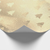 Elegantes, modernes Weihnachtsbaummuster Geschenkpapier (Ecke)