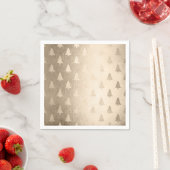 Elegantes, modernes Weihnachtsbaummuster Serviette (Beispiel)