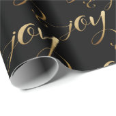 Elegantes, modernes Weihnachtsjubiläum Gold Black Geschenkpapier (Rolleneckpunkt)