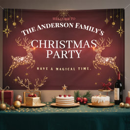 Elegantes, modernes Weihnachtsverbot für Rote und  Banner