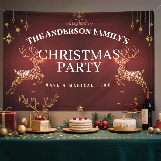 Elegantes, modernes Weihnachtsverbot für Rote und  Banner