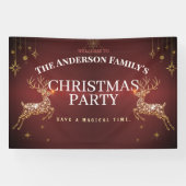 Elegantes, modernes Weihnachtsverbot für Rote und  Banner (Horizontal)